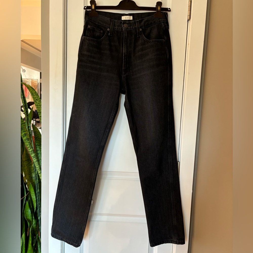 CO Midrise Straight Leg Black Jeans, Size S/ 27